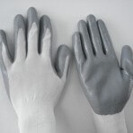 Grey Nitrile Coating Gloves