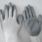 Gants d'enduction en nitrile gris