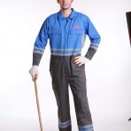 coveralls-overall-blue/brown