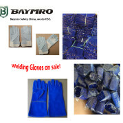 Welding gloves blue on sale