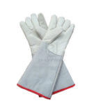Low temperature resistant liquid nitrogen leather gloves 46cm
