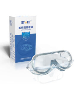 Lunettes de protection médicale haute définition en PVC et PC anti-buée