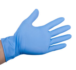 Gants de protection sans poudre Gants d'examen médical