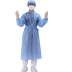 Safety Personal Waterproof Medical Isolation Antibacterial Disposable Coverall For Hospital