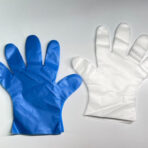 Guantes médicos desechables inodoros, sin látex, sin polvo, azules, para reconocimiento médico