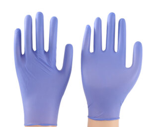 Gants d'examen jetables en nitrile transparents Top Sale
