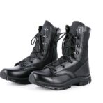 CQB.SWAT Delta Tactical Boots Bottes militaires en cuir noir