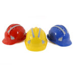 Mining Customize Construction Industrial Hard Hat Worker Safety Helmet with Reflective Strips