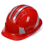 Casque de sécurité à sangle réfléchissante pour la construction minière