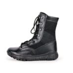 Bottes tactiques noires à fermeture éclair latérale bottes de l'armée russe bottes en toile stock pour hommes