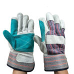 Gants:Gants de travail,Med Gants de travail, double paume fendue en cuir pour monteurs