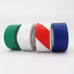 Customizable Tape: Warning Hazard Adhesive 50mm x 33M, Green/White, Yellow/Black, Red/White