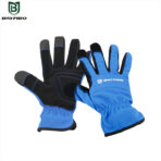 Blue Nubuck Palm Reinforced Mechanic Work Gloves