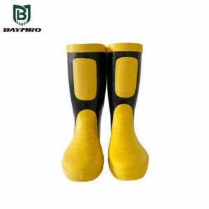 Waterproof Safety rain boots knee rubber boots steel toe and bottom safety man boot (1)