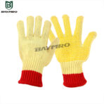 PVC coated single-sided plastic anti-slip labor protection gloves