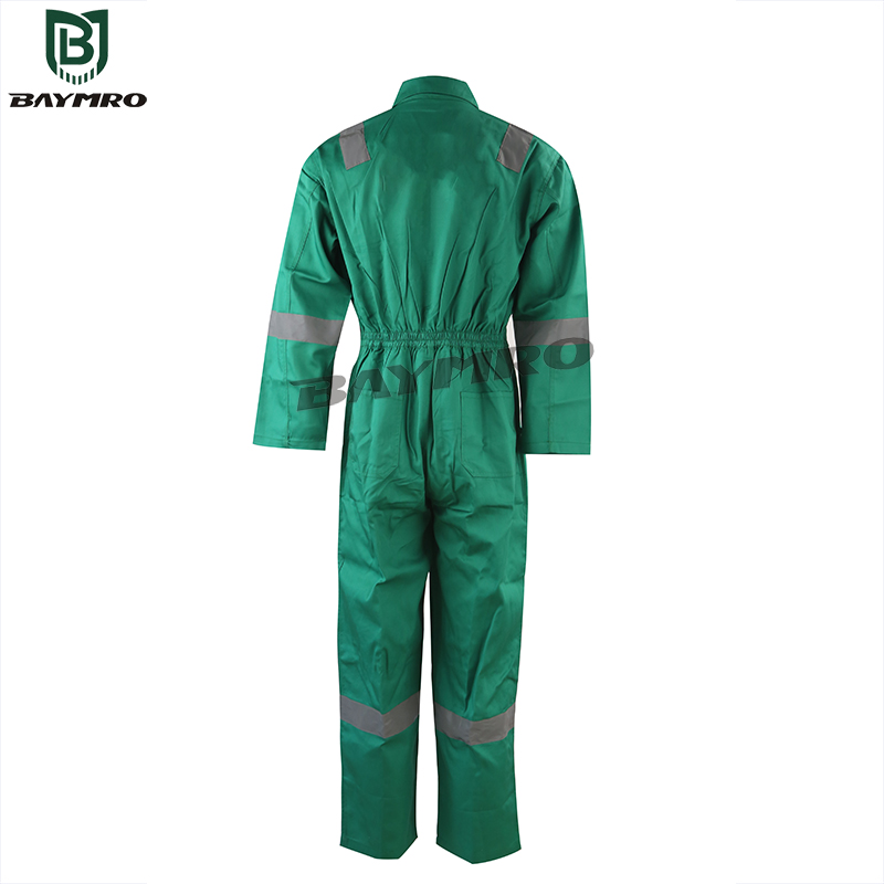 Cotton Polyester Protective Reflective Safety Work Workwear Coverall (2)