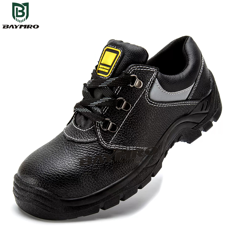 EN 20345 Leather protective steel toe safety shoes for factory work (1)