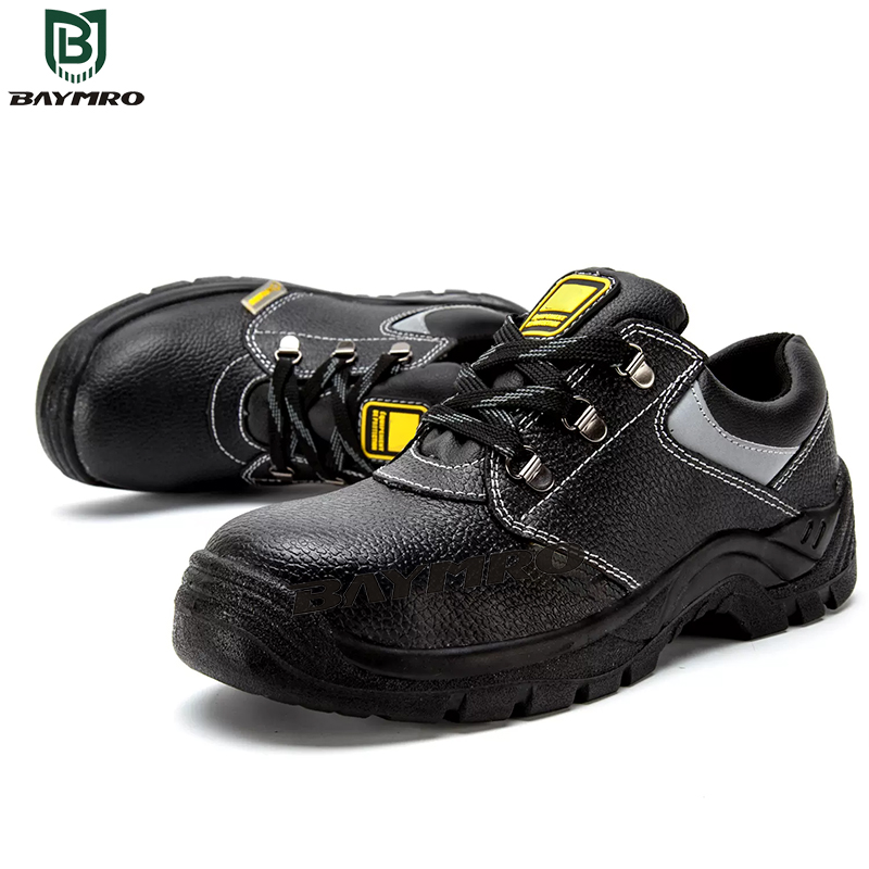 EN 20345 Leather protective steel toe safety shoes for factory work (2)