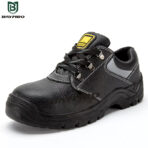 EN 20345 Leather protective steel toe safety shoes for factory work