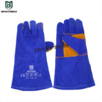 Guantes de soldadura de cuero resistentes