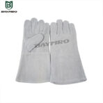 Highly Durable Cowhide Welding Gloves for Extended Heat Protection.