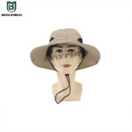 Sun Hat with Wide Brim and Ventilated Mesh