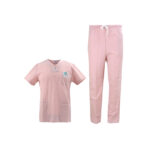 Split set scrubbing hospital scrubs