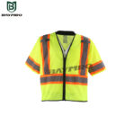 Class 3 Single Pocket Contrasting Mesh Safety Vest