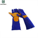 Royal Blue Cowhide Split Leather Gloves