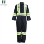 Blue Coverall with Reflective Strips