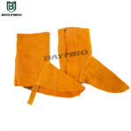 Couvre-bottes de protection pour soudeur : Cuir durable pour la sécurité du soudage