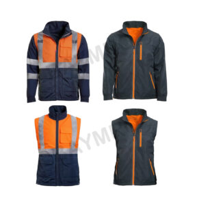 100% Waterproof 4 in 1 Safety Jacket